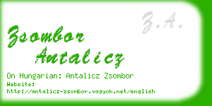 zsombor antalicz business card